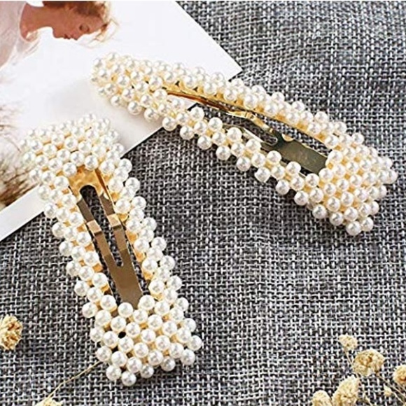 EIGHT - Trendy  Faux Pearl Large Hair Clips & Pins - Picture 4 of 5